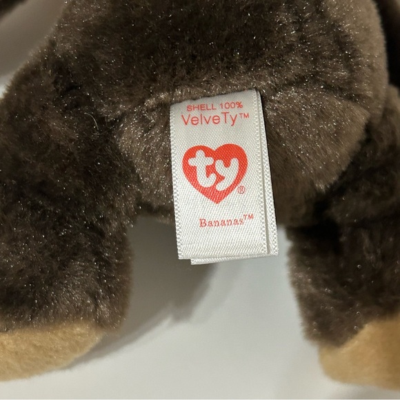 Ty Original Beanies Bananas the Monkey (Glitter Eyes) - Picture 9 of 10